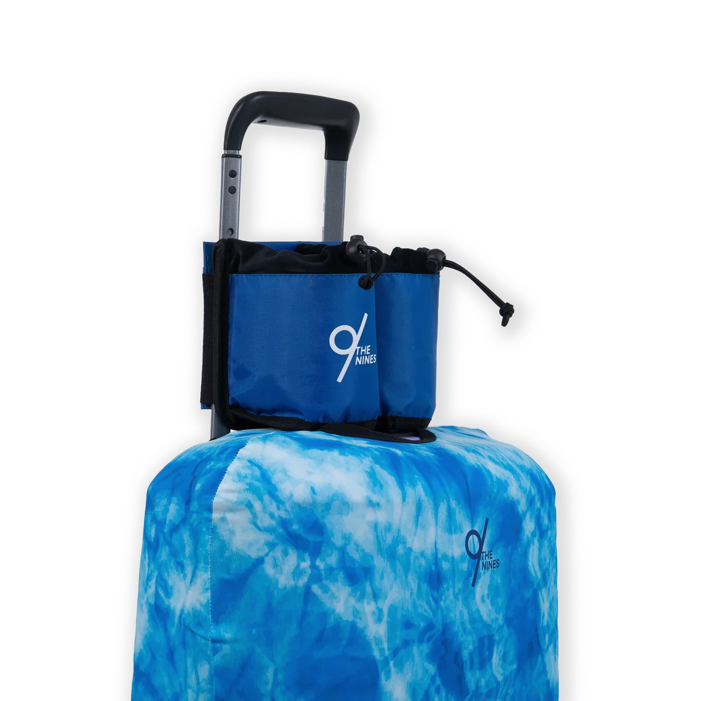 Bottle & Cup Holder for Luggage In Blue